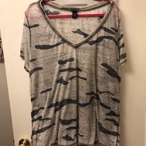 Torrid camo burnout tee